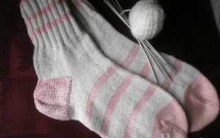 Как связать носки спицами
